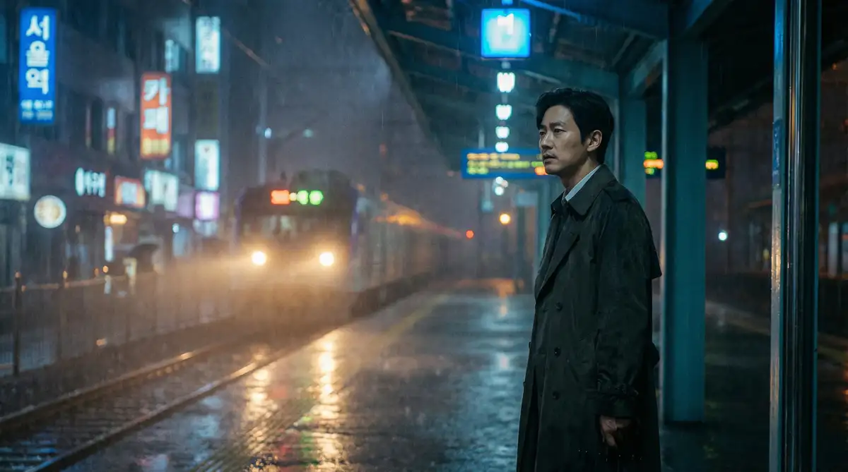 韩国伦理电影经典场景 - 雨夜车站，福建兄妹 馆藏影像